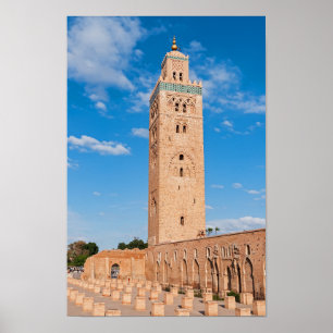 Koutoubia Mosque - Marrakech, Marokko Poster