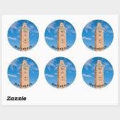 Koutoubia Mosque - Marrakech, Marokko Ronde Sticker (Vel)