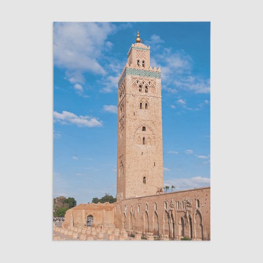 Koutoubia Mosque - Marrakech, Morocco Tissuepapier