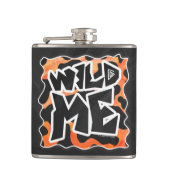 Kow Black en Oranje Wilde mij Heupfles (Voorkant)