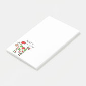 Kow Funny Cartoon kerstfeestdag Post-it® Notes (Schuin)
