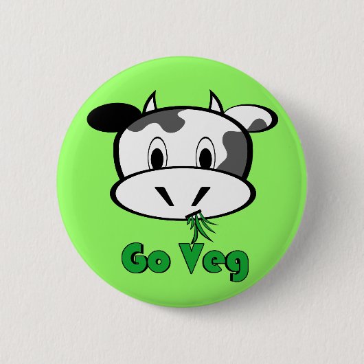 Kow Go Veg Ronde Button 5,7 Cm (Voorkant)
