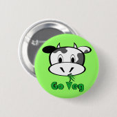 Kow Go Veg Ronde Button 5,7 Cm (Voorkant /achterkant)