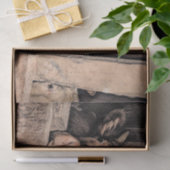 Kow Rustic  Schetch Art Land Barn Boerderij Tissuepapier (Geschenk)