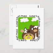 Kow Says Moo Tshirts en Gifts Briefkaart (Voorkant / Achterkant)