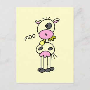 Kow Says Moo Tshirts en Gifts Briefkaart
