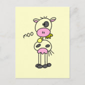 Kow Says Moo Tshirts en Gifts Briefkaart (Voorkant)