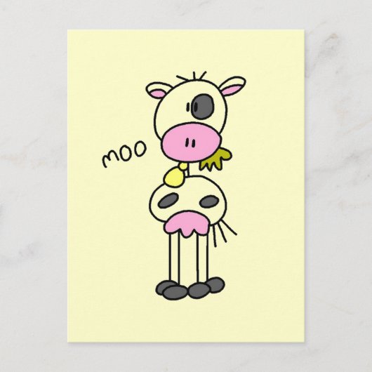 Kow Says Moo Tshirts en Gifts Briefkaart (Voorkant)