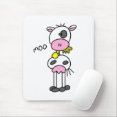 Kow Says Moo Tshirts en Gifts Muismat (Met muis)