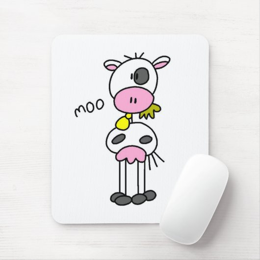 Kow Says Moo Tshirts en Gifts Muismat (Met muis)