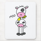 Kow Says Moo Tshirts en Gifts Muismat (Voorkant)
