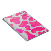 Kow, warm roze en wit afdrukken notitieboek (Rechterzijde)