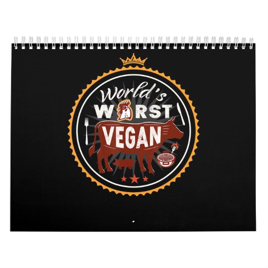 Kow Worlds Worlst Vegan Vat BBQ Kalender (Hoes)