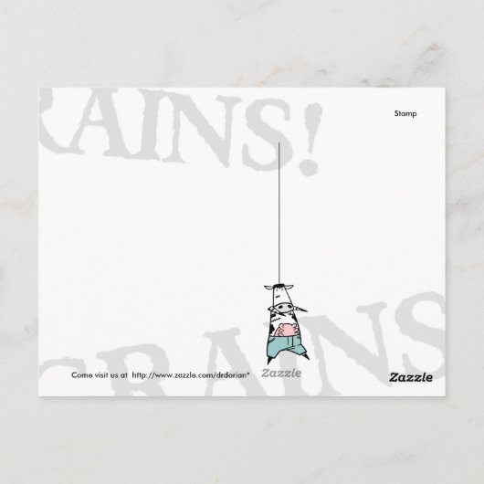 Kow Zombies Briefkaart (Achterkant)