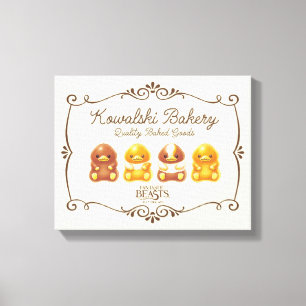 Kowalski Bakery - Baby Nifflers Canvas Afdruk