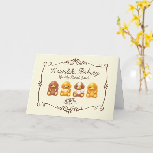 Kowalski Bakery - Baby Nifflers Kaart (Gele Bloem)