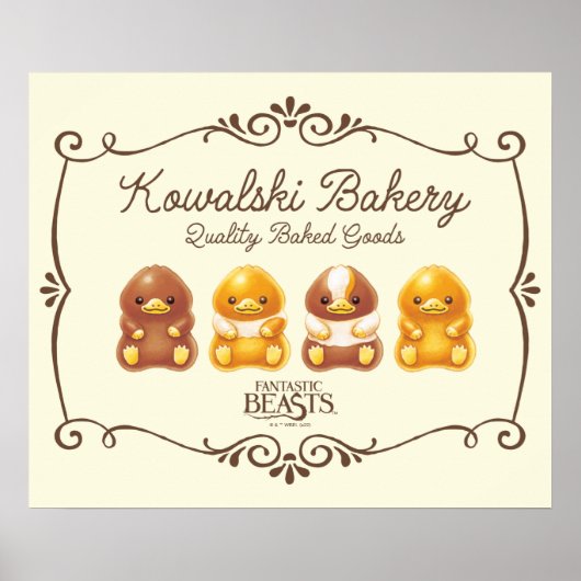 Kowalski Bakery - Baby Nifflers Poster (Voorkant)