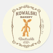 Kowalski Bakery - Bowvrachtkle Ronde Sticker (Voorkant)