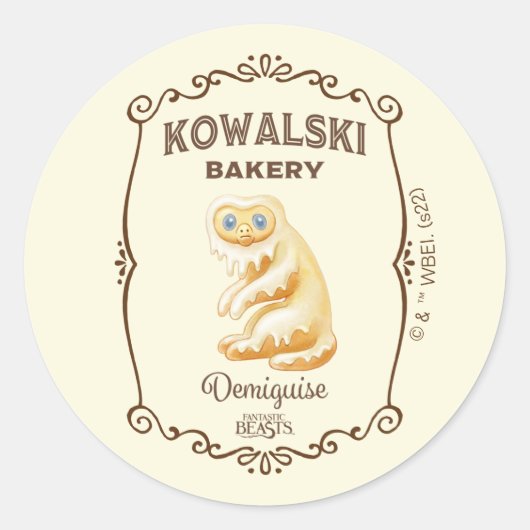 Kowalski Bakery - Demiguise Ronde Sticker (Voorkant)