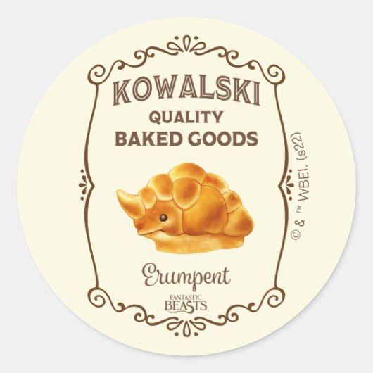 Kowalski Bakery - Erumpent Ronde Sticker (Voorkant)