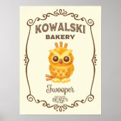 Kowalski Bakery Fwooper Poster (Voorkant)