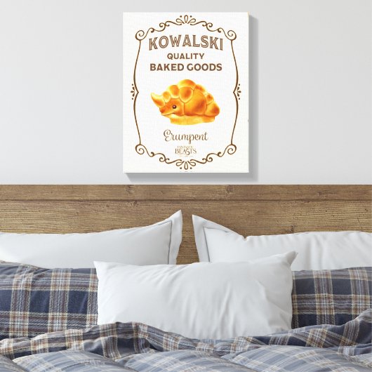 Kowalski Bakery - Moedig Canvas Afdruk (Insitu (Slaapkamer))