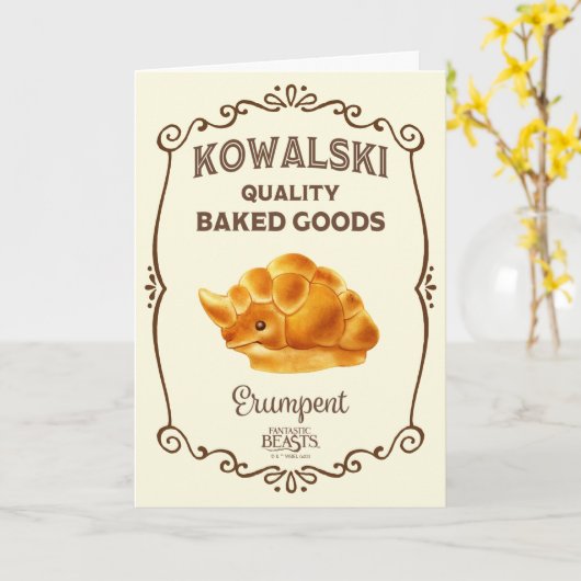 Kowalski Bakery - Moedig Kaart (Gele Bloem)