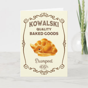 Kowalski Bakery - Moedig Kaart