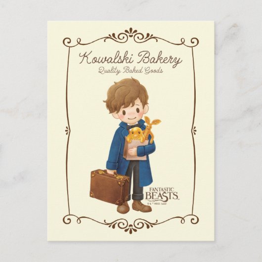 Kowalski Bakery - Newt Scamander Briefkaart (Voorkant)