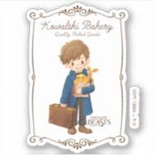Kowalski Bakery - Newt Scamander Sticker (Voorkant)