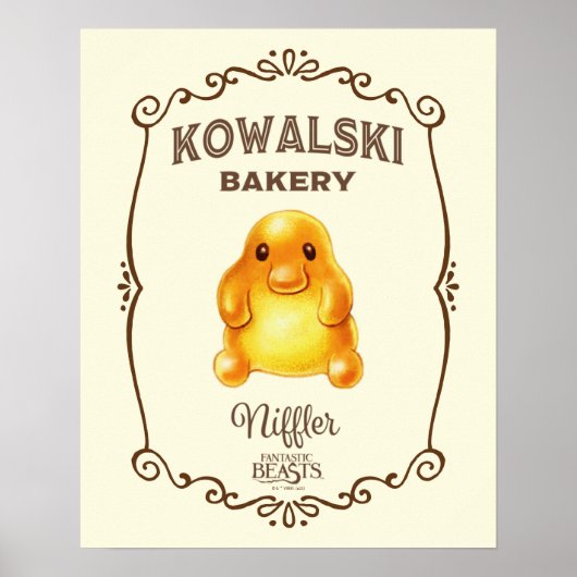 Kowalski Bakery - Niffler Poster (Voorkant)