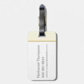 Kowalski Bakery Rows of Treats Pattern Bagagelabel (Achterkant verticaal)