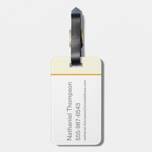 Kowalski Bakery Rows of Treats Pattern Bagagelabel (Achterkant verticaal)