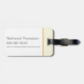 Kowalski Bakery Rows of Treats Pattern Bagagelabel (Achterkant horizontaal)