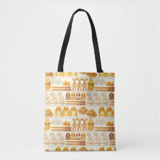 Kowalski Bakery Rows of Treats Pattern Tote Bag