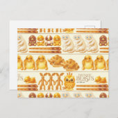 Kowalski Bakery Rows of Treds Pattern Briefkaart (Voorkant / Achterkant)