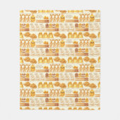 Kowalski Bakery Rows of Treds Pattern Fleece Deken (Voorkant)