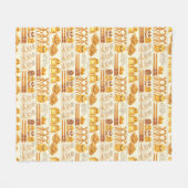 Kowalski Bakery Rows of Treds Pattern Fleece Deken (Voorkant (Horizontaal))