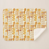 Kowalski Bakery Rows of Treds Pattern Sherpa Deken (Voorkant (horizontaal))