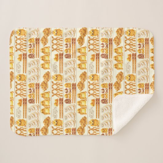 Kowalski Bakery Rows of Treds Pattern Sherpa Deken (Voorkant (horizontaal))