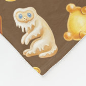 Kowalski Bakery Toss Pattern Fleece Deken (Hoek)