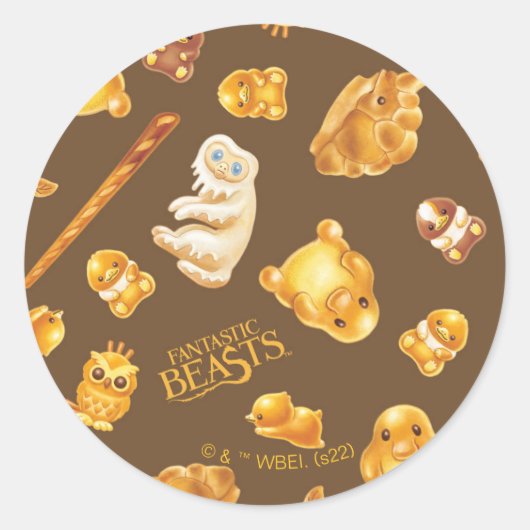 Kowalski Bakery Toss Pattern Ronde Sticker (Voorkant)