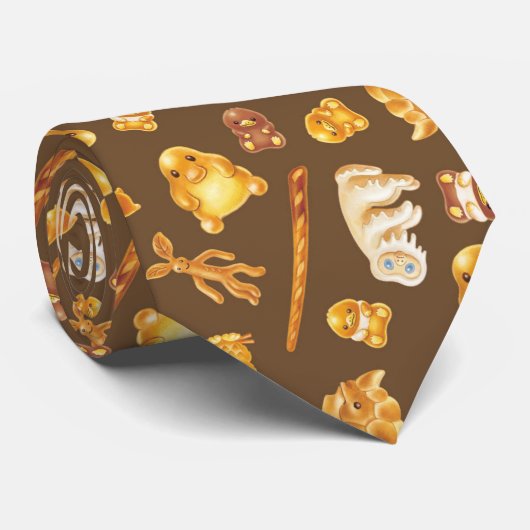 Kowalski Bakery Toss Pattern Stropdas (Opgerold)