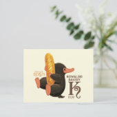 Kowalski bakkerij - niffler met brood briefkaart (Staand voorkant)