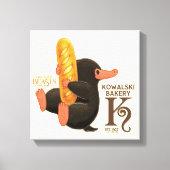 Kowalski bakkerij - niffler met brood canvas afdruk (Voorkant)