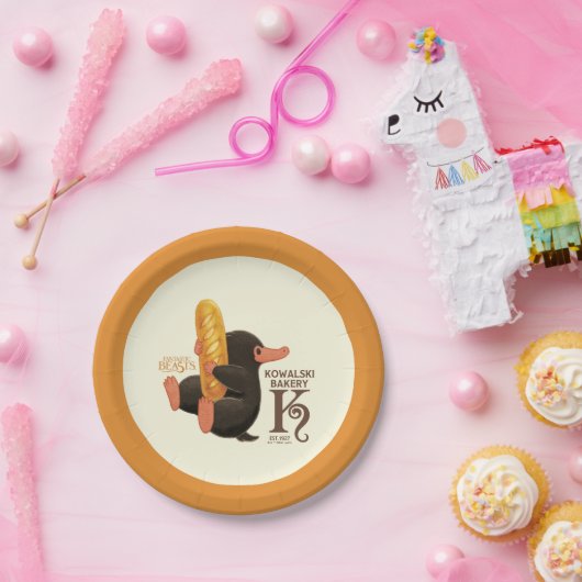 Kowalski bakkerij - niffler met brood papieren bordje (Feest)