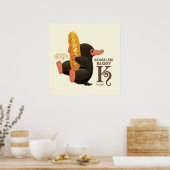 Kowalski bakkerij - niffler met brood poster (Keuken)