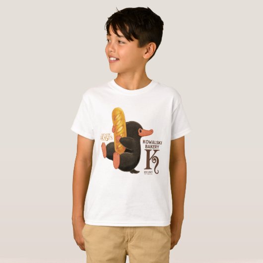 Kowalski bakkerij - niffler met brood t-shirt (Voorkant volledig)