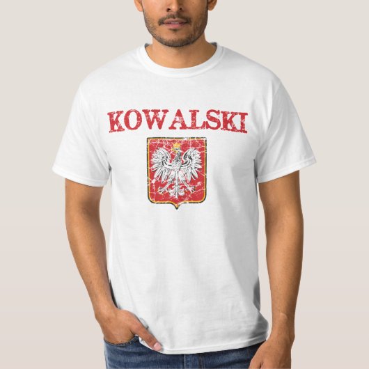 Kowalski Surname T-shirt (Voorkant)