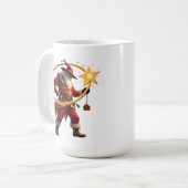 Kowboy Sinterklaas met Draaiend Lasso Koffiemok (Voorkant links)